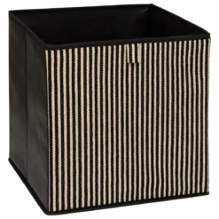 BOITE DE RANGEMENT 31X31CM NOIR COTTY