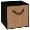 BOITE DE RANGEMENT 31X31CM NOIR STEMY