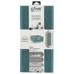 BOITE DE RANGEMENT 31X15CM PETROLE CHINE