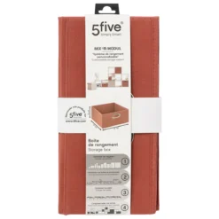 BOITE DE RANGEMENT 31X15CM TERRE SIENNE
