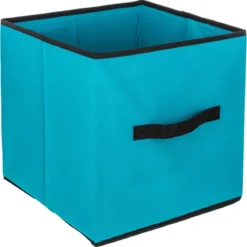 BOITE DE RANGEMENT 31X31CM TURQUOISE