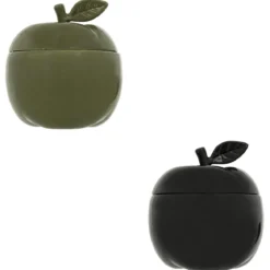 BOITE FORME POMME FAMILY CORNER CERAMIQUE D.17.5CM