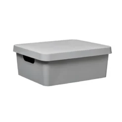 BOITE MAT 11L GRIS D.27.7X37X13.8CM