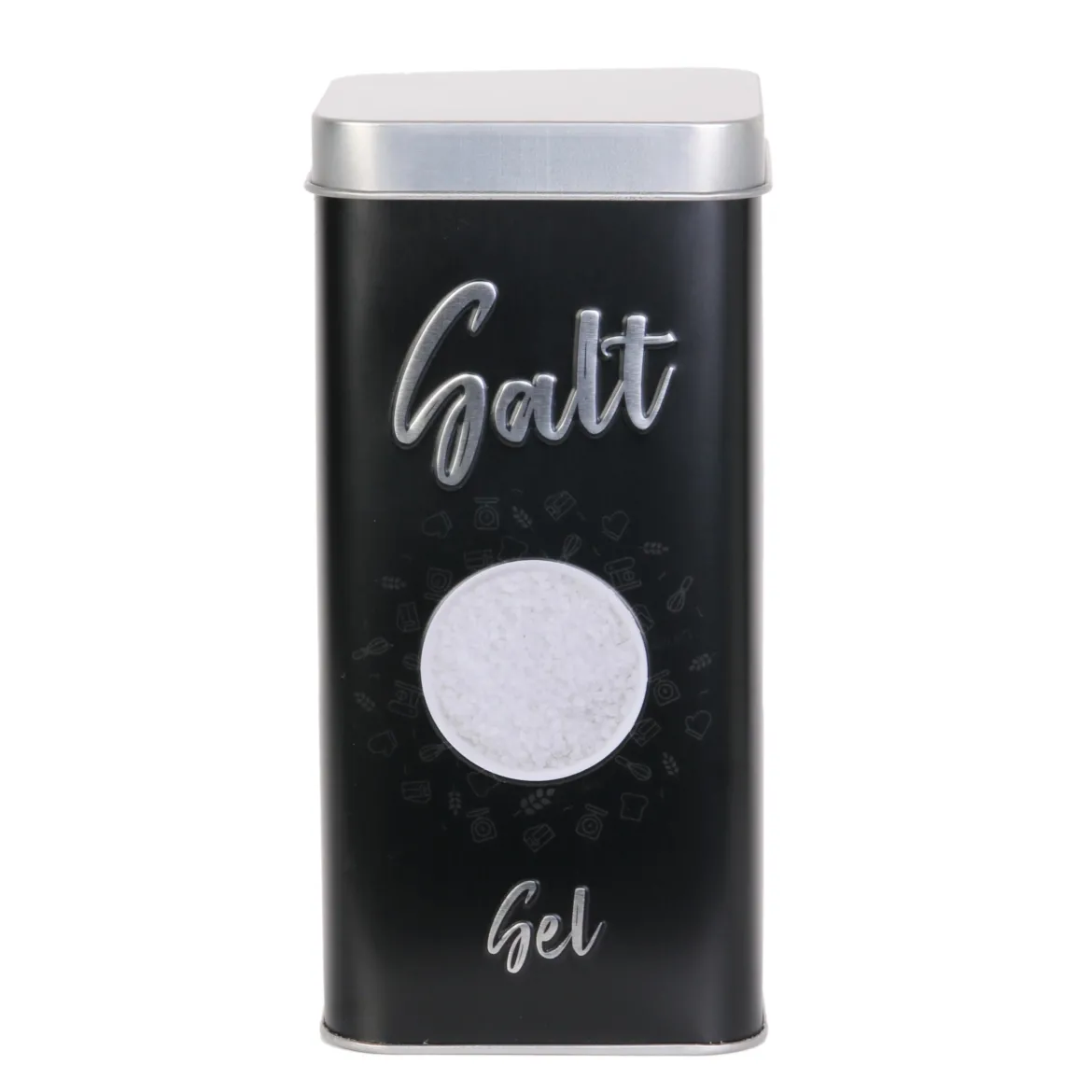BOITE METAL SEL 8X8X16.5CM