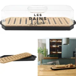 BOITE PAIN COUVERCLE TRANSPARENT BISTROT