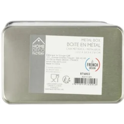 BOITE PATE METAL EMBOSSE BROOKLYN