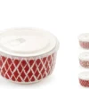 BOITE PORCELAINE SHANGHAI AVEC COUVERCLE 15X8CM