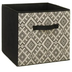 BOITE RANGEMENT ETHNIQUE 31X31CM