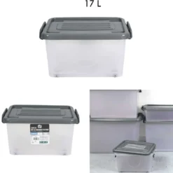 BOITE RANGEMENT PLASTIQUE 17L