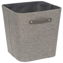BOITE RANGEMENT ROUNDY D.31X31X31CM GRIS