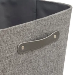 BOITE RANGEMENT ROUNDY D.31X31X31CM GRIS