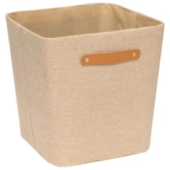 BOITE RANGEMENT ROUNDY D.31X31X31CM BEIGE