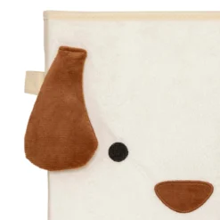 BOITE RANGEMENT VELOURS CHIEN 29X29CM