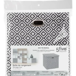 BOITE RANGEMENT 31X31CM AVEC COUVERCLE