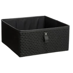 BOITE RANGEMENT 31X15CM CUIR TRESSE