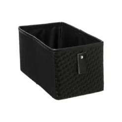 BOITE RANGEMENT 15X31CM CUIR TRESSE