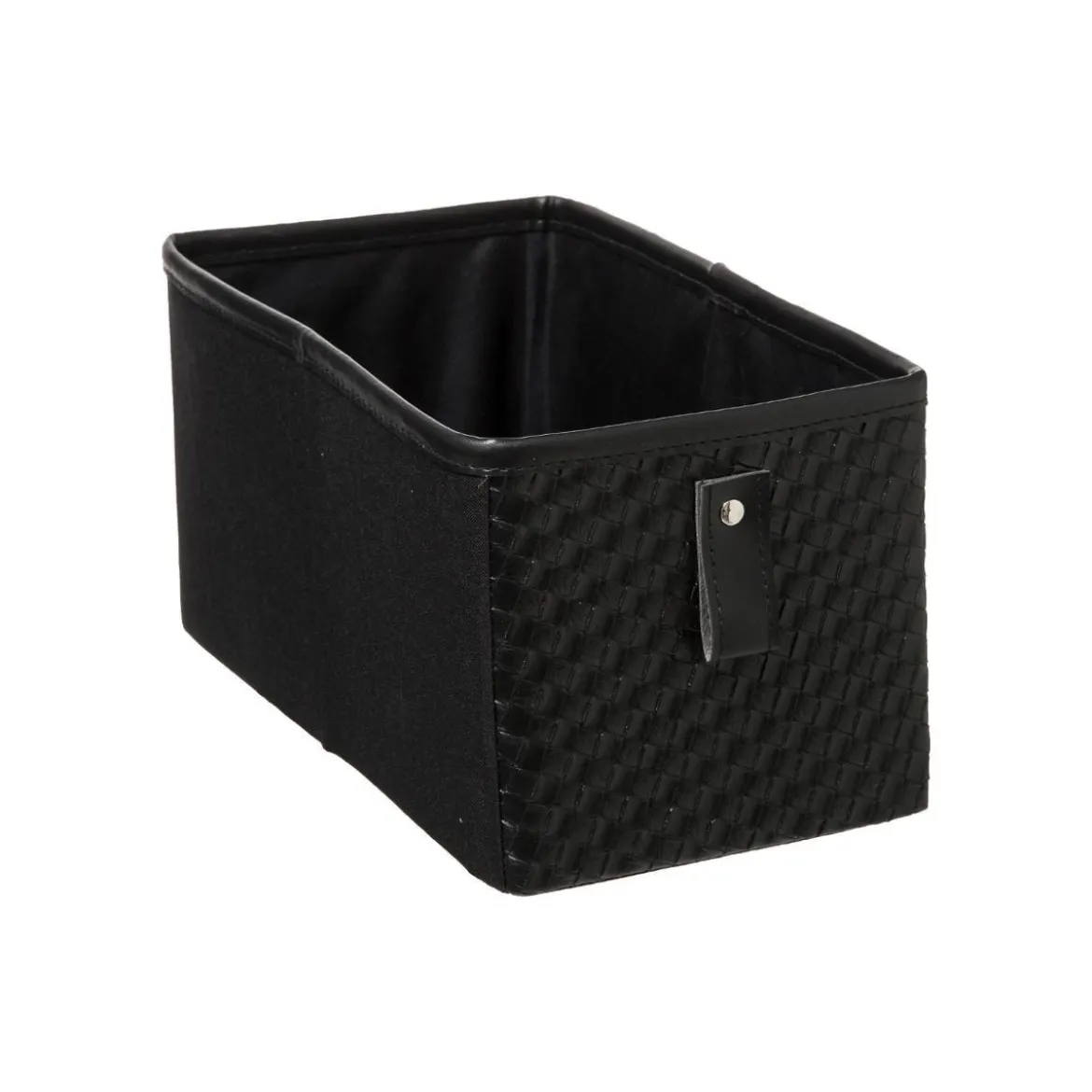 BOITE RANGEMENT 15X31CM CUIR TRESSE