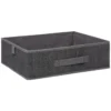 BOITE RANGEMENT 31X28X11CM GRIS CHINE
