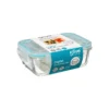 BOITE VERRE RECTANGLE 0.45L CLIPEATSE
