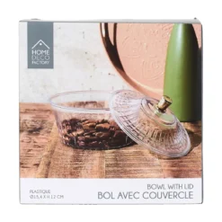 BOL AVEC COUVERCLE PLASTIQUE D15.4CM SABAH