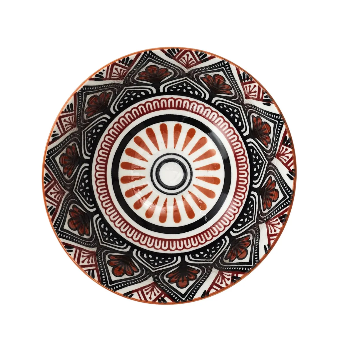 BOL MANDALA ORANGE D.12CM