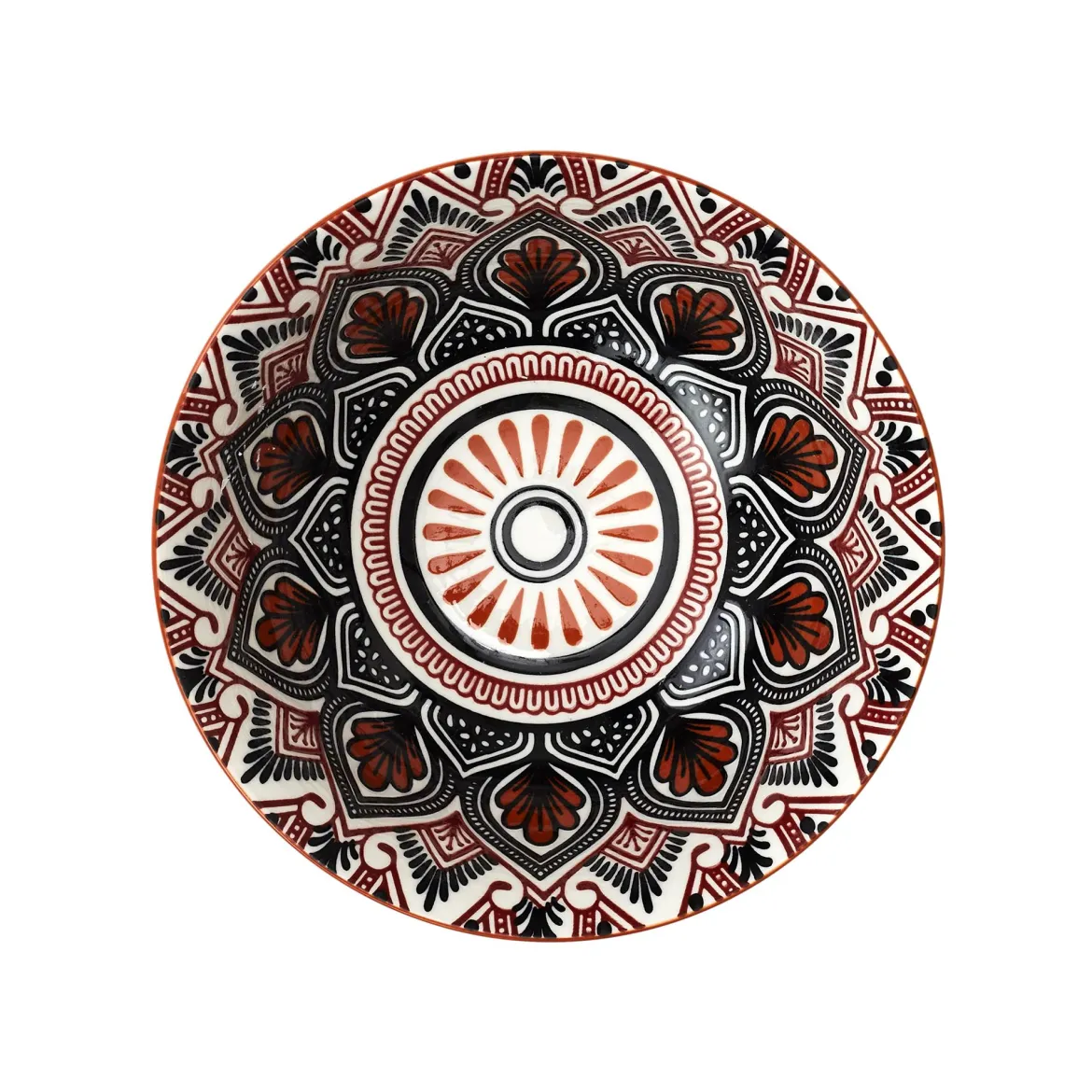 BOL MANDALA ORANGE D.15CM
