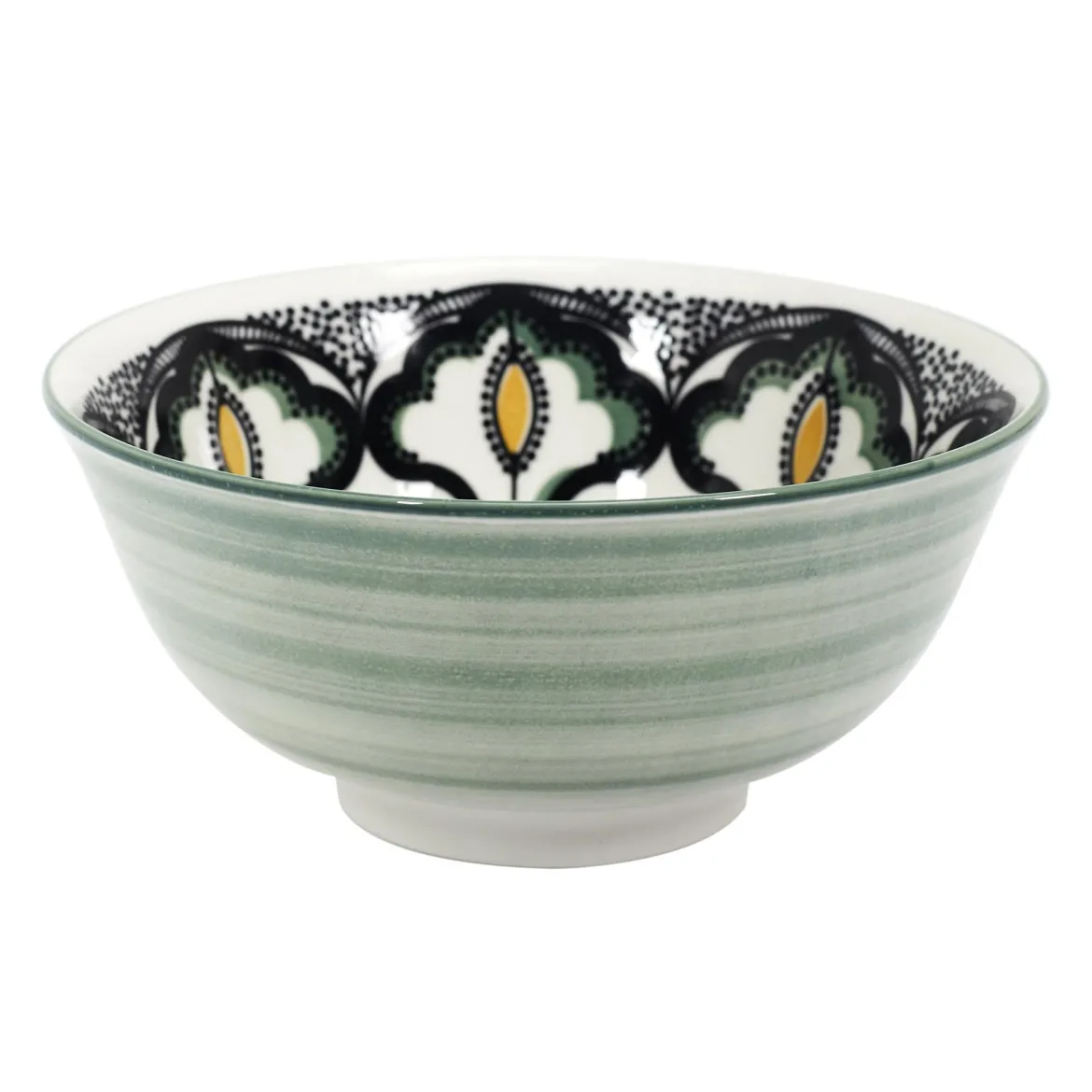 BOL MANDALA VERT D.15CM