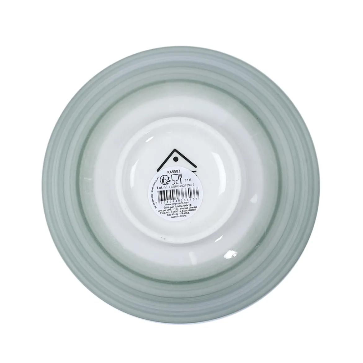 BOL MANDALA VERT D.15CM