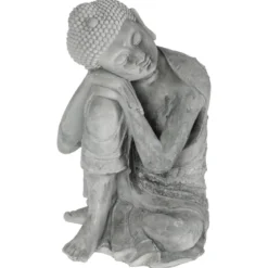 BOUDDHA ASSIS D.25.5X25.5X36CM