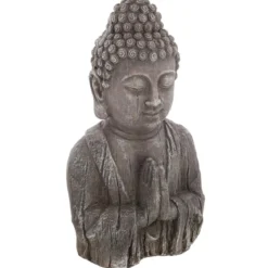BOUDDHA EFFET BOIS H.48CM