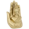 BOUDDHA MAIN RESINE ANDY H.18CM