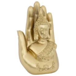 BOUDDHA MAIN RESINE ANDY H.18CM