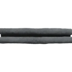 BOUDIN PORTE DOUBLE BOURRELET VELOURS COTELE 80CM GRIS