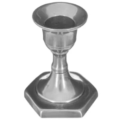 BOUGEOIR METAL ARGENT H.7.5CM