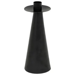 BOUGEOIR METAL AUTOMNE NOIR TAILLE S