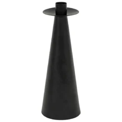 BOUGEOIR METAL AUTOMNE NOIR TAILLE S