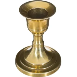 BOUGEOIR METAL OR H.7.5CM