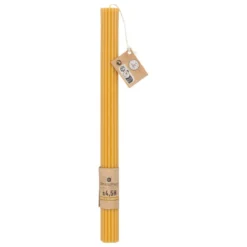 BOUGIE BATON DEMI JAUNE H.26CM