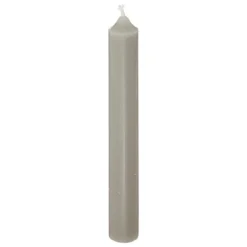 BOUGIE BATON HUGO GRIS H.16CM X10 PIECES