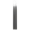BOUGIE BATON HUGO NOIR H.30CM X2 PIECES