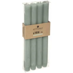 BOUGIE BATON X4 RUSTIC EUCALYPTUS H.24.5CM