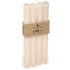 BOUGIE BATON X4 RUSTIC ROSE H.24.5CM