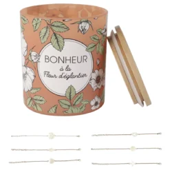BOUGIE BIJOU BONHEUR ORANGE