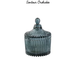 BOUGIE BOHEME ECRIN EN VERRE 6.5X9CM
