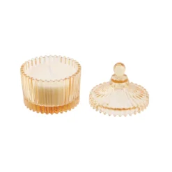 BOUGIE BOHEME ECRIN EN VERRE 6.5X9CM