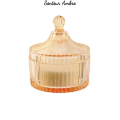 BOUGIE BOHEME ECRIN EN VERRE 10X12.5CM