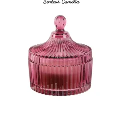 BOUGIE BOHEME ECRIN EN VERRE 10X12.5CM