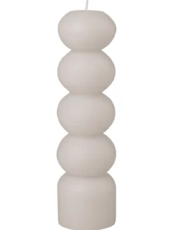 BOUGIE BOULE BLANCHE 5.4X20CM