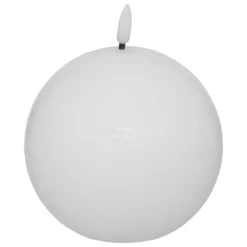 BOUGIE BOULE LED MOLIA BLANC D.10CM