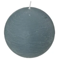 BOUGIE BOULE OLIA BLEU ORAGE D.10CM